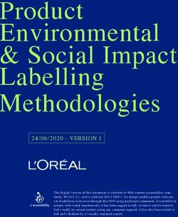 Product Environmental Labelling Methodologies - L'Oreal