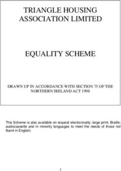 TRIANGLE HOUSING ASSOCIATION LIMITED EQUALITY SCHEME