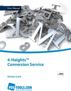 4 Heights Conversion Service - Version 2.9.0 - User Manual - PDF Tools AG