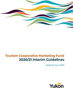 2020/21 Interim Guidelines - Tourism Cooperative Marketing Fund - Government of Yukon