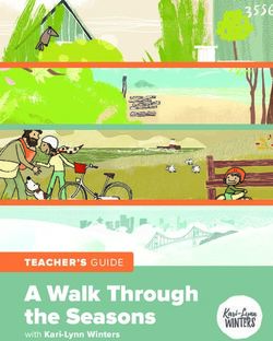 A Walk Through the Seasons - TEACHER'S GUIDE with Kari-Lynn Winters - Tradewind Books