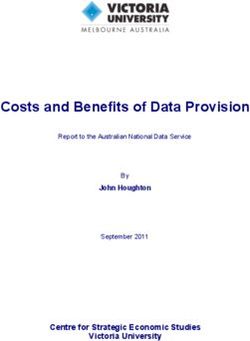 Costs and Benefits of Data Provision - Centre for Strategic Economic Studies Victoria University