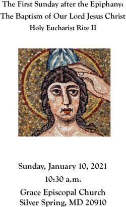 Sunday, January 10, 2021 10:30 a.m. Grace Episcopal Church Silver Spring, MD 20910 - The First Sunday after the Epiphany: The Baptism of Our Lord ...