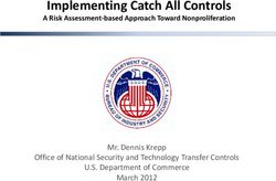 Implementing Catch All Controls - A Risk Assessment-based Approach Toward Nonproliferation