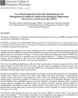 Use of Peak Expiratory Flow Rate Monitoring for the Management of Asthma in Adults in the Emergency Department - ACEP is