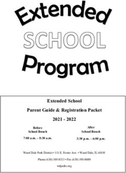 Extended School Parent Guide & Registration Packet 2021 2022