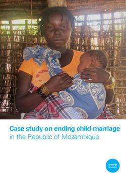 Case study on ending child marriage in the Republic of Mozambique