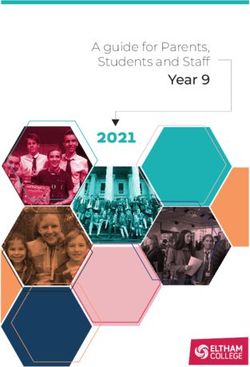 2021 Year 9 A guide for Parents, Students and Staff - ELTHAM College