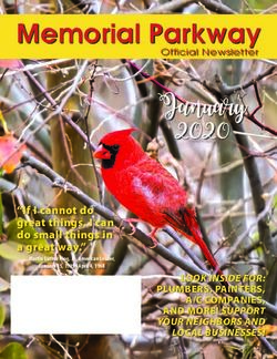 January 2020 Memorial Parkway - Krenek Printing