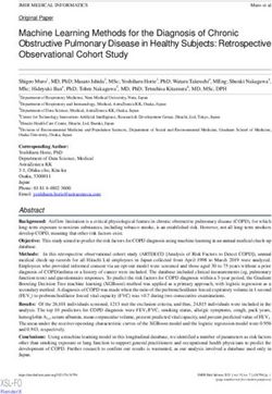 Machine Learning Methods for the Diagnosis of Chronic Obstructive Pulmonary Disease in Healthy Subjects: Retrospective Observational Cohort Study