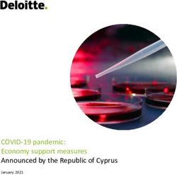 COVID-19 pandemic: Economy support measures Announced by the Republic of Cyprus - January 2021 - Deloitte