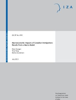 Macroeconomic Impacts of Canadian Immigration: Results from a Macro-Model - IZA DP No. 6743 Peter Dungan Tony Fang Morley Gunderson July 2012 ...