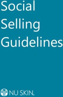 Social Selling Guidelines - Nu Skin