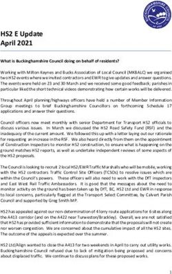 HS2 E Update April 2021 - Steeple Claydon Parish Council