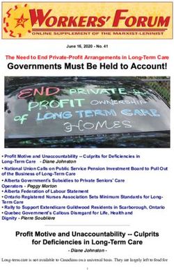 The Need to End Private-Profit Arrangements in Long-Term Care