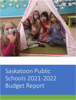 Saskatoon Public Schools 2021-2022 Budget Report