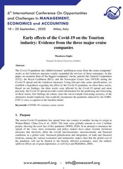 Early effects of the Covid-19 on the Tourism industry: Evidence from the three major cruise companies