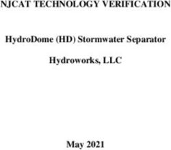 NJCAT TECHNOLOGY VERIFICATION - HydroDome (HD) Stormwater Separator Hydroworks, LLC May 2021