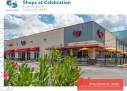 Shops at Celebration Kissimmee, Florida $3,102,214 + 6.55% - Michael Zimmerman, Principal - LoopNet
