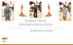 RUNWAY FOR MS FASHION SHOW GALA 2019 - SPONSORSHIP PROPOSAL - National Multiple Sclerosis ...