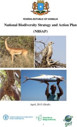 (NBSAP) National Biodiversity Strategy and Action Plan - FEDERAL REPUBLIC OF SOMALIA - NBSAP Forum