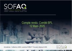 Compte rendu Comit&eacute; BPL 12 Mars 2020 - Animatrices : Catherine LIANG, Laurence ROBLET Excus&eacute;e Johanna EUDE