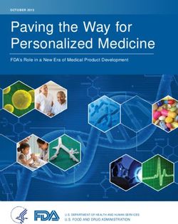 Paving the Way for Personalized Medicine - FDA's Role in a New Era of Medical Product Development