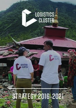 STRATEGY 2016-2021 - Logistics Cluster