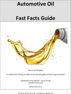 Automotive Oil Fast Facts Guide - Certas Energy Lubricants