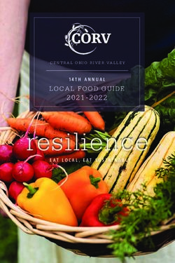 Resilience LOCAL FOOD GUIDE - 14TH ANNUAL EAT LOCAL, EAT SUSTAINABLY