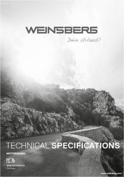 TECHNICAL SPECIFICATIONS - MOTORHOMES 2022-1 - Weinsberg
