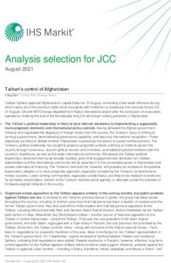 Analysis selection for JCC - August 2021 - IHS Markit