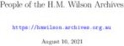 People of the H.M. Wilson Archives - August 10, 2021