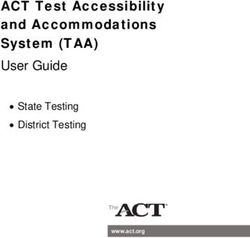 ACT Test Accessibility and Accommodations System (TAA) User Guide - State Testing District Testing