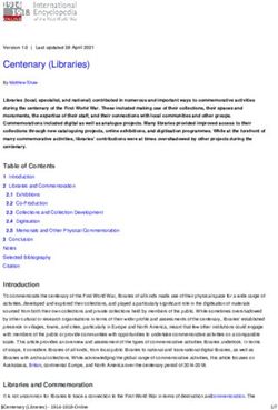 Centenary (Libraries) - 1914-1918-Online. International ...