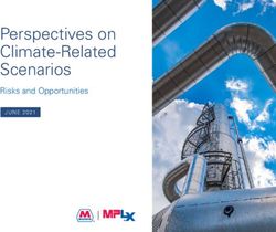 Perspectives on Climate-Related Scenarios - Risks and Opportunities JUNE 2021