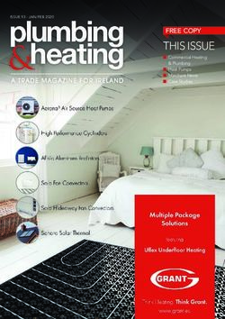 THIS ISSUE FREE COPY n Commercial Heating & Plumbing n Heat Pumps n Merchant News n Case Studies - Plumbing And Heating Magazine