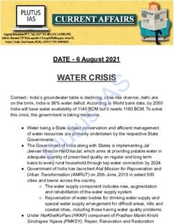 WATER CRISIS DATE - 6 August 2021