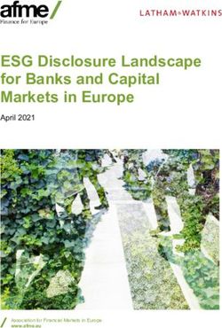 ESG Disclosure Landscape for Banks and Capital Markets in Europe - April 2021 - Association for Financial Markets in Europe