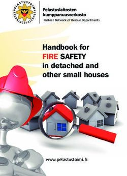 Handbook for FIRE SAFETY - www.pelastustoimi.fi - Partner Network of Rescue Departments