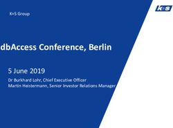 DbAccess Conference, Berlin - 5 June 2019 Dr Burkhard Lohr, Chief Executive Officer Martin Heistermann, Senior Investor Relations Manager - K+S