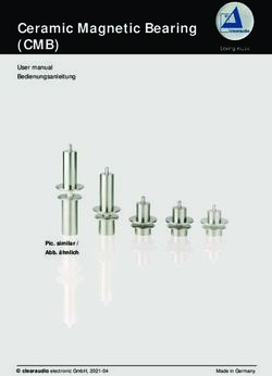 Ceramic Magnetic Bearing - (CMB) User manual Bedienungsanleitung - Pic. similar / Abb. &auml;hnlich - Clearaudio