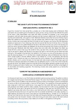 Match Reports - Dorset Premier League