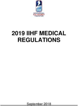 2019 IIHF MEDICAL REGULATIONS - September 2018