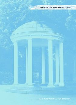 UNC CENTER FOR GALAPAGOS STUDIES