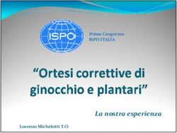 La nostra esperienza - ISPO Italia