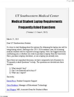 UT Southwestern Medical Center - Medical Student Laptop Requirements Frequently Asked Questions