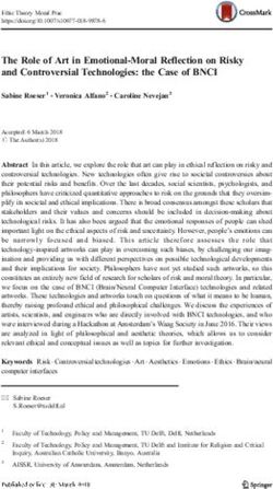 The Role of Art in Emotional-Moral Reflection on Risky and Controversial Technologies: the Case of BNCI - Waag