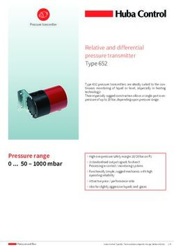 Relative and differential pressure transmitter Type 652