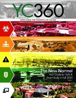 The New Normal Your Guide for Safe & Smart Study in Fall 2020 - YAVAPAI COLLEGE, YOUR COMMUNITY & YOU | FALL 2020